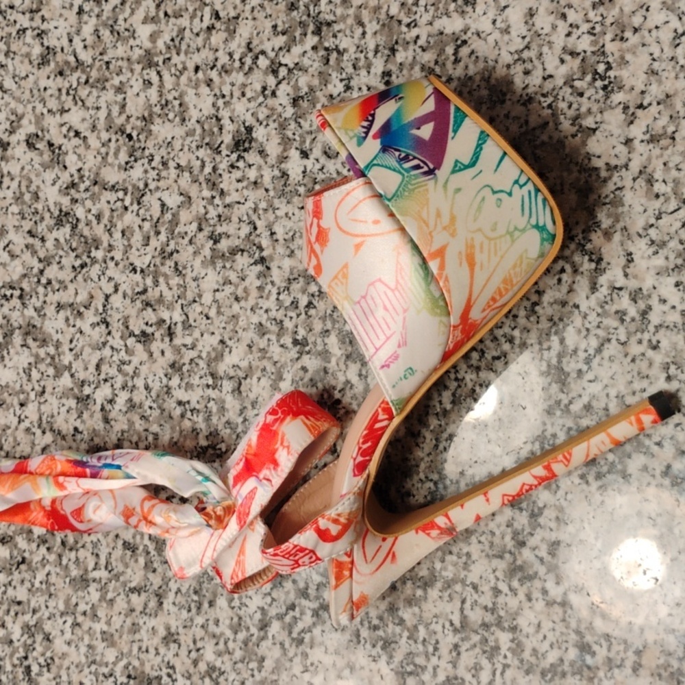 Colorful Platform Heels - Picture 5 of 5
